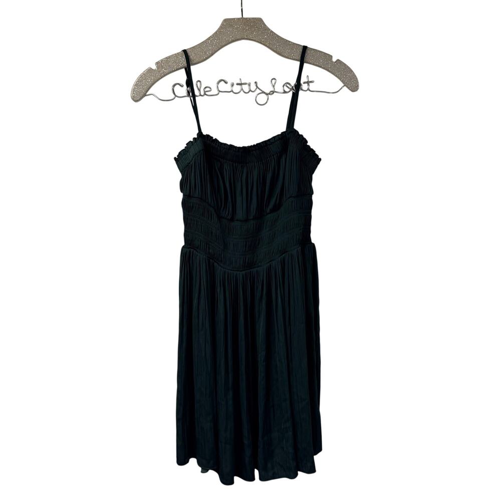 Intimately Free People Emerald Green Mini Dress Small Plisse Strappy